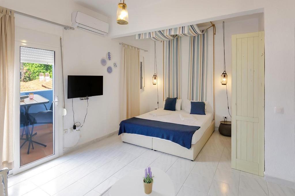 Nikiti Seafront Blue Apartment Luaran gambar